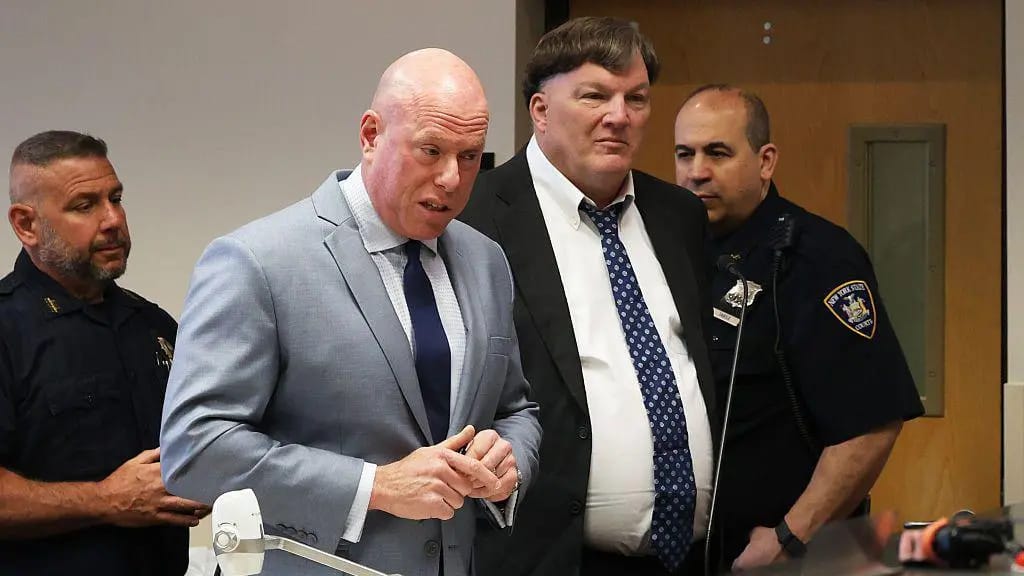Rex Heuermann au tribunal lors de son plaidoyer de culpabilité dans l'affaire Gilgo Beach